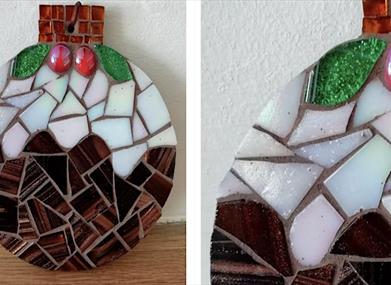 Image of Glass Tiles Mosaic Bauble (22 Nov 2023)
